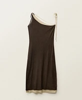 Mango Women's Combined Lyocell Knit Dress