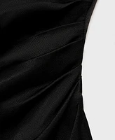 Mango Women's Short-Sleeved Draped Blouse
