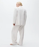 Mango Women's Striped Suit Pants