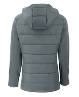 Cutter & Buck Women's Evoke Hybrid Eco Softshell Recycled Full Zip Hooded Jacket