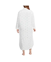 Lands' End Plus Eyelet Button Down Maxi Cover-up Dress