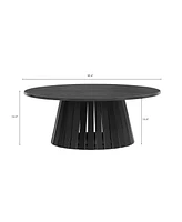 Manhattan Comfort 35.4" Wood Layla Modern Coffee Table