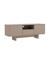 Manhattan Comfort 59" Wood Ella Modern 5-Shelf Tv Stand Fits TVs up to 55"