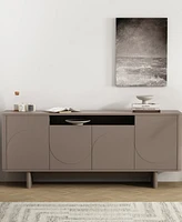 Manhattan Comfort 29.9" Wood Ella Modern 9-Shelf Sideboard