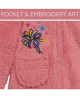 Sesame Street Baby Girls Cozy Sherpa Zip Up Cosplay Costume Coverall