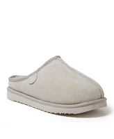Dearfoams Men's Fireside By Grafton Genuine Shearling Clog Slipper