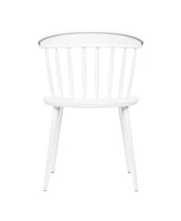Heavy Duty Plastic Slat Back Dining Chair for Kitchen or Dining Room