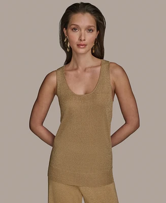 Donna Karan New York Women's Metallic Sweater Knit Tank Top