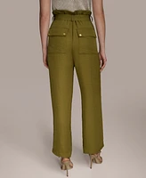 Donna Karan New York Women's Paperbag-Waist Ankle Pants