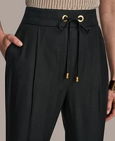 Donna Karan New York Women's Drawstring Cuffed Ankle Pants