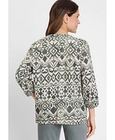 Olsen Women's Ikat Tunic T-Shirt
