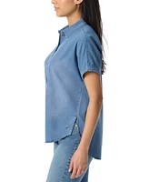 Gloria Vanderbilt Petite Daisy Short-Sleeve Shirt
