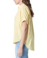 Gloria Vanderbilt Petite Daisy Short-Sleeve Shirt
