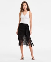 Bar Iii Women's Fringe Skirt, Exclusively at Macy's