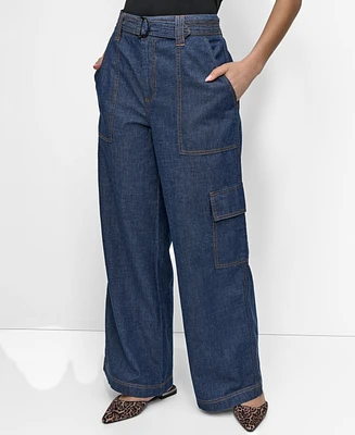 Dkny Women's Lightweight Wide-Leg Jeans