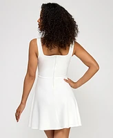 Emerald Sundae Juniors' Corset Fit & Flare Dress