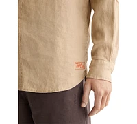Scotch & Soda Men's Long Sleeve Linen Button-Front Shirt