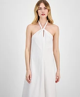 I.n.c. International Concepts Women's Braided-Neck Maxi Dress, Exclusively at Macy's