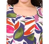 Msk Plus Printed Sleeveless Maxi Dress