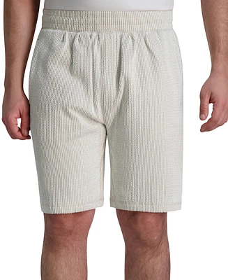 Karl Lagerfeld Paris Men's Relaxed-Fit Seersucker Shorts