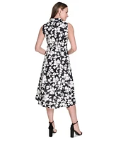 Tommy Hilfiger Women's Cotton Belted Midi Shirtdress