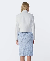 Furniq Uk Women's Bomber Leather Jacket, Created for Macy's