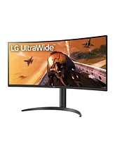 Lg 34WP75C-b 34" 21:9 UltraWide Qhd 160Hz Curved Va Lcd Hdr Monitor, Built-In Speakers