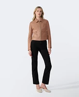 Furniq Uk Women's Bomber Leather Jacket, Created for Macy's