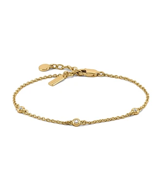 Vincero Women's The Sapphire Trio Bracelet in 14K Gold Over Stainless Steel