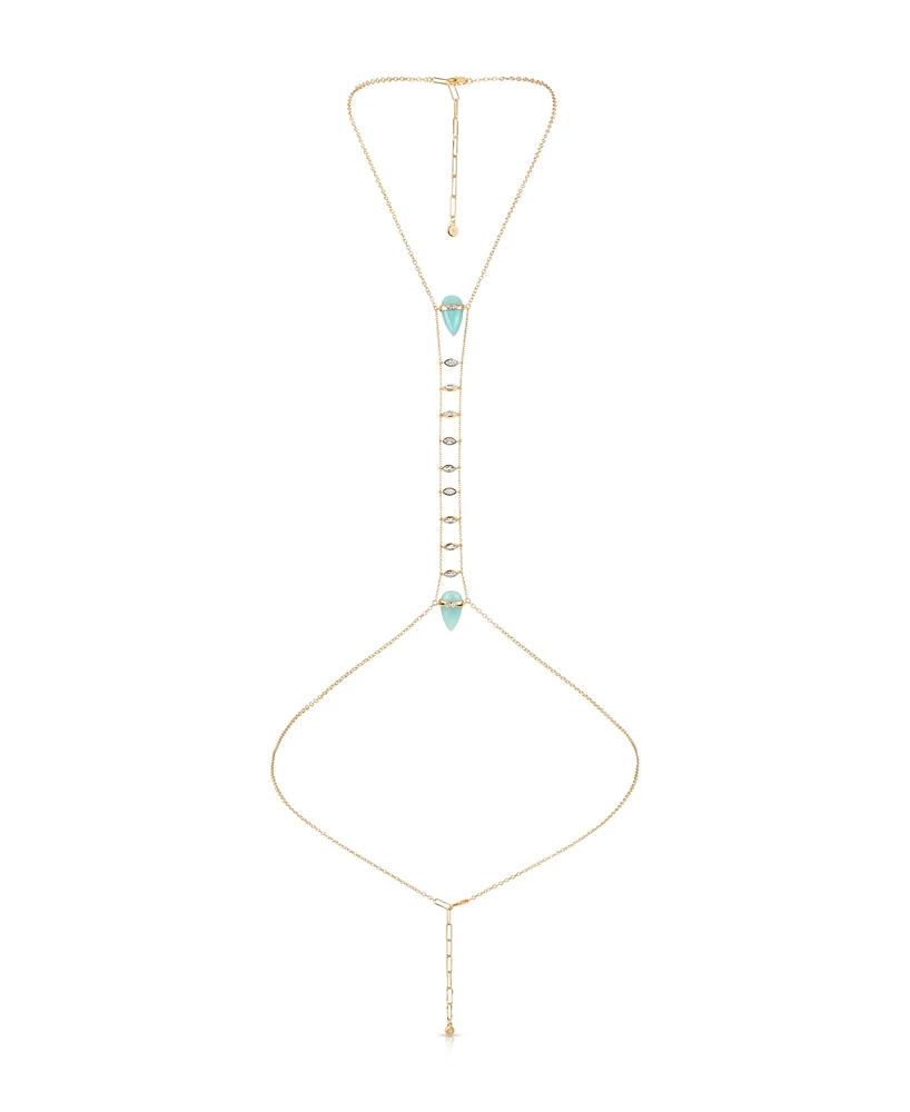 Ettika Turquoise Solstice Body Chain
