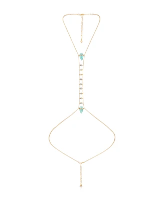 Ettika Turquoise Solstice Body Chain