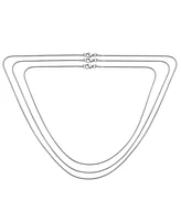Bling Jewelry Set of 3 Strong Silver Tone Stainless Steel Snake Chain Necklace 16, 18 & 20 Inch