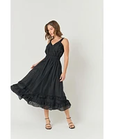 endless rose Women's Ruffled Maxi Dress
