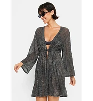 Lscn by Lascana Women's Metallic Cover Up