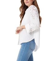 Sam Edelman Women's Dorey Oversized Button Down Shirt
