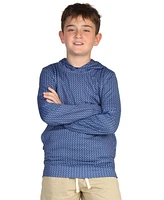 Tailorbyrd Boys Golf Tees Printed Performance Hoodie