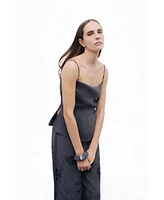 Nocturne Women's Slit Strap Blouse