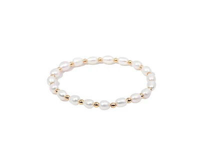 Gold Filled Pearl Bead Bracelet