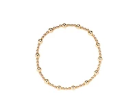 Gold Filled 3mm 5mm Alternating Bead Bracelet