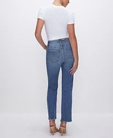 Good American Women's Always Fits Legs Straight-Leg Jeans