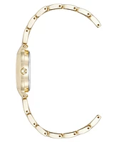 Anne Klein Women's Quartz Delicate Crystal Accented Champagne Dial Gold-Tone Alloy Metal Watch, 28mm