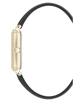 Anne Klein Women's Quartz Casual Polyurethane Leather and Gold-Tone Metal Alloy Watch
