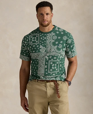 Polo Ralph Lauren Men's Big & Tall Bandanna-Print Jersey T-Shirt