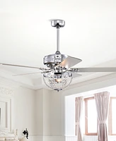 Home Accessories 52" Santana 3-Light Indoor Ceiling Fan Chandelier
