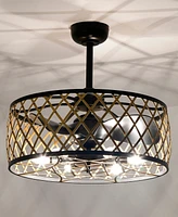 Home Accessories 25" Annas 6-Light Indoor Ceiling Fan Chandelier