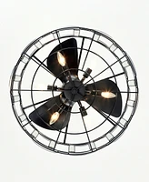 Home Accessories 25" Livia 6-Light Indoor Ceiling Fan Chandelier