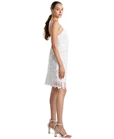 Natori Women's Suzani Lace Scalloped-Hem A-Line Dress
