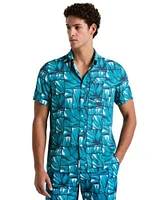 Original Penguin Mens Agave Shirt Mens Volley Agave Swim Trunks