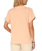 Democracy Women's Embroidered Graphic T-Shirt