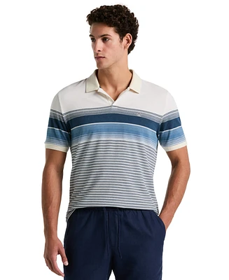 Original Penguin Men's Slim-Fit Striped Pique Polo Shirt